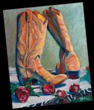 Click to view still life and western paintings by PK Allen